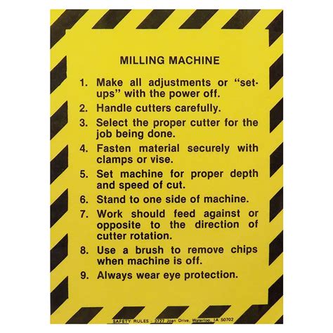 cnc milling machine safety precautions|milling machine safety instructions.